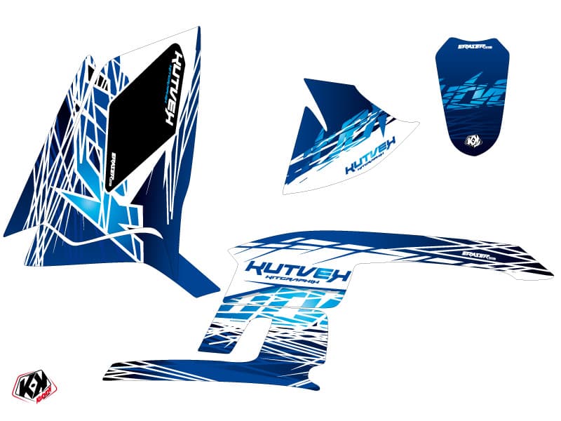 Kit graphique Quad Eraser Polaris Scrambler 500 Bleu | Polaris | Kutvek - View 2