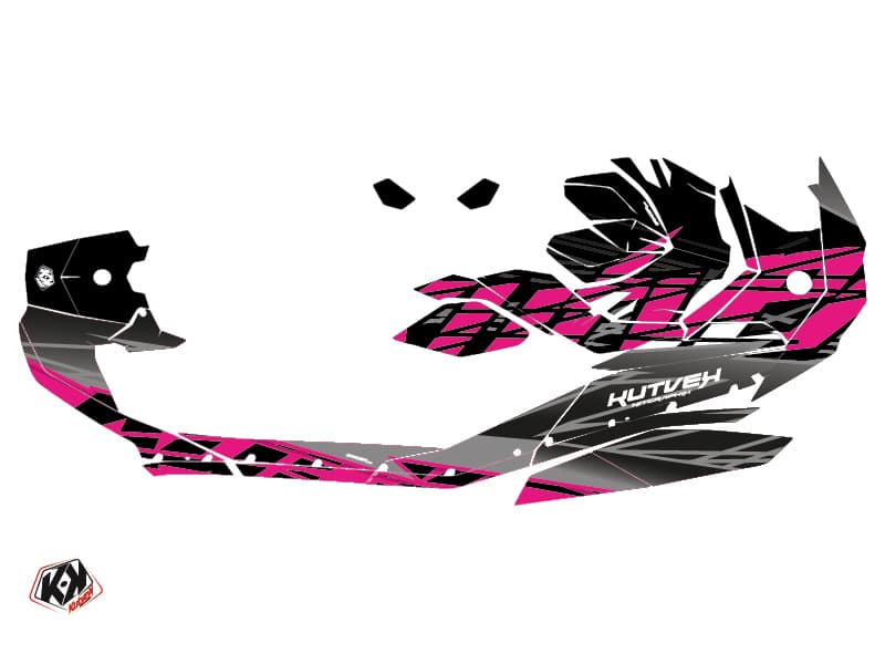 kit graphique jet-ski seadoo spark eraser gris-rose | Seadoo | Kutvek - View 2