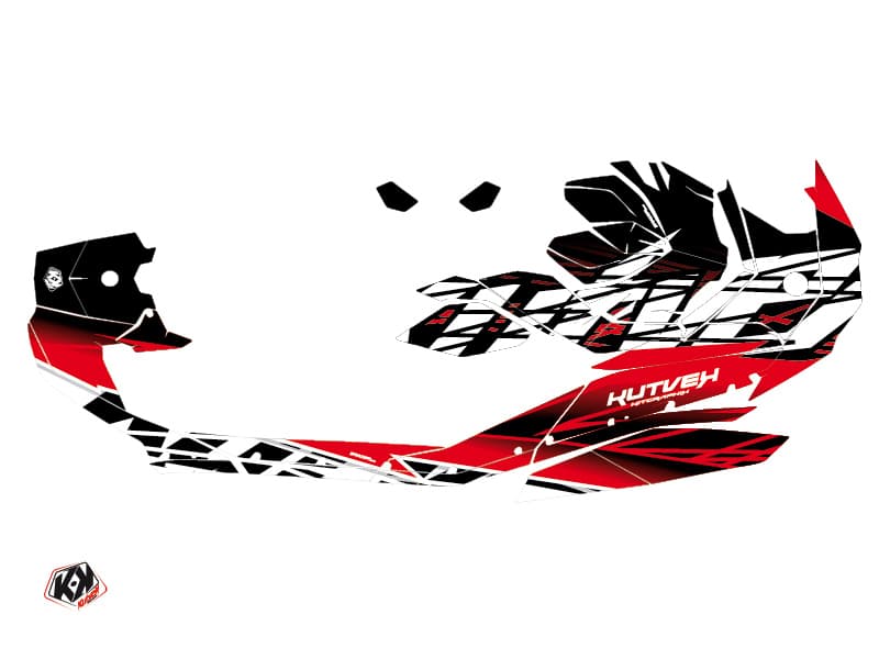 Kit graphique Jet-Ski Eraser Seadoo Spark Rouge Blanc | Seadoo | Kutvek - View 2