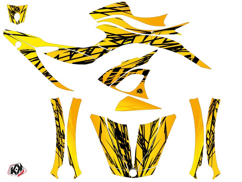 Kit graphique Hybride Eraser Can Am Spyder RS Jaune | Can am | Kutvek - View 2