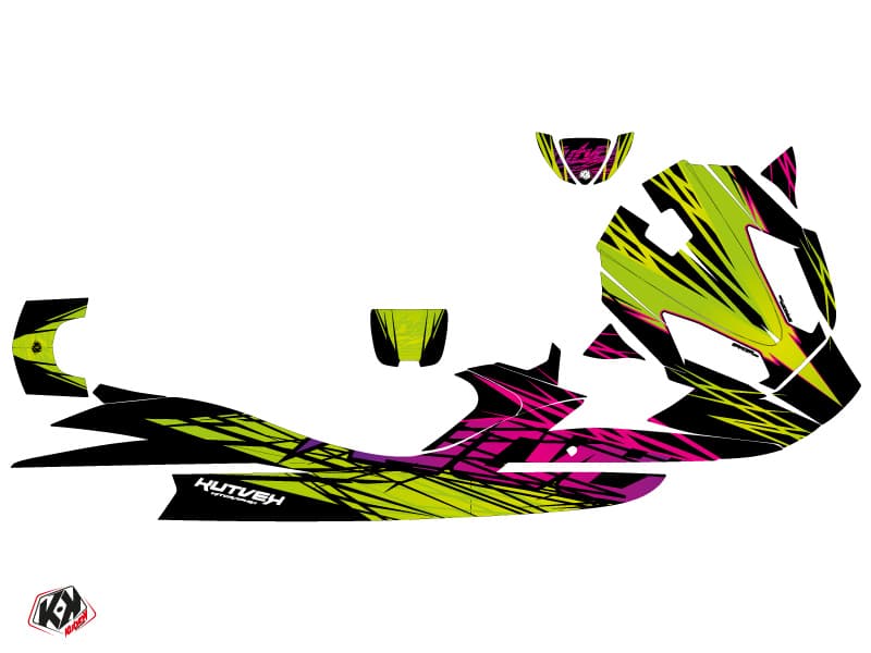 kit graphique jet-ski kawasaki stx 15 f eraser vert | Kawasaki | Kutvek - View 2