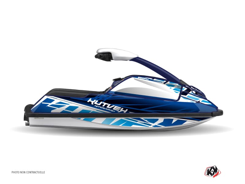 kit graphique jet-ski yamaha superjet eraser bleu  
