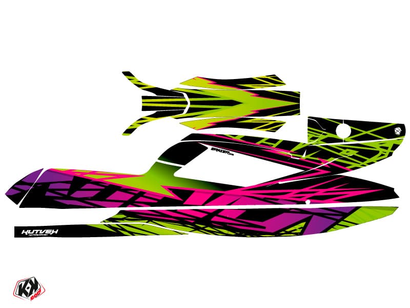 kit de decoración jet ski eraser kawasaki sx-r verde | Kawasaki | Kutvek - View 2