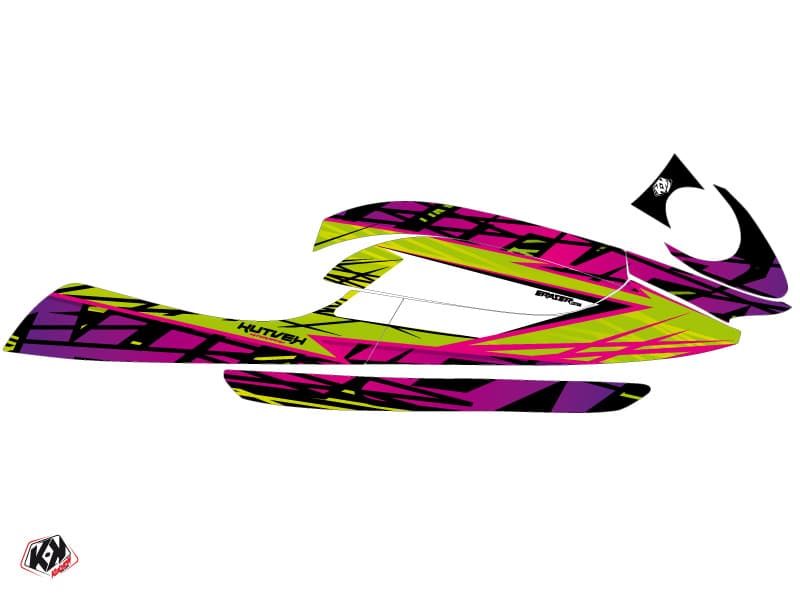 kit graphique jet-ski kawasaki sx-r 800 eraser vert | Kawasaki | Kutvek - View 2