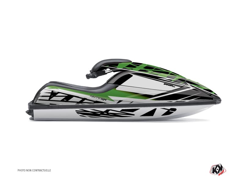 Kit graphique Jet-Ski Eraser Kawasaki SXR 800 Vert Noir