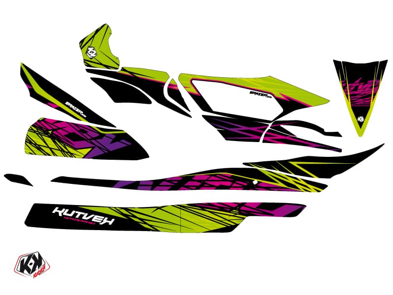 kit de decoración jet-ski eraser kawasaki ultra 300-310 verde | Kawasaki | Kutvek - View 2