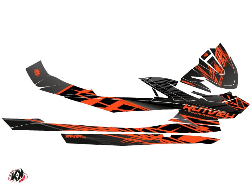 kit graphique jet-ski yamaha vx eraser gris-orange | Yamaha | Kutvek - View 2