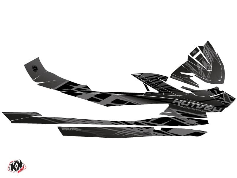 Kit graphique Jet-Ski Eraser Yamaha VX Noir Gris | Yamaha | Kutvek - View 2