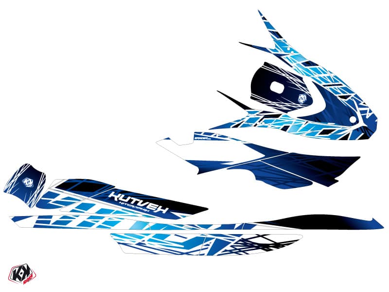 kit graphique jet-ski yamaha vxr eraser bleu | Yamaha | Kutvek - View 2