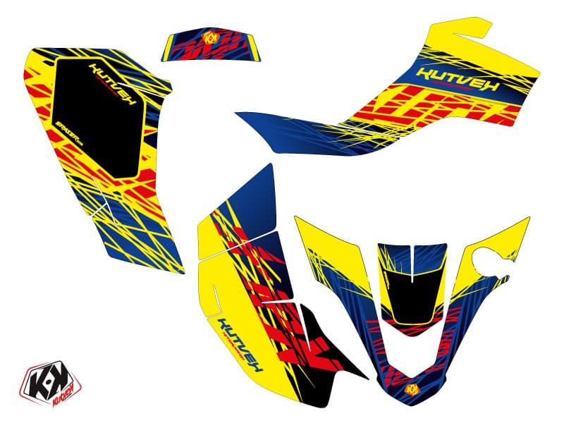 kit graphique quad suzuki quadsport 50 z eraser bleu-jaune | Suzuki | Kutvek - View 2