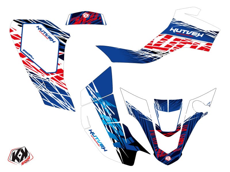 kit graphique quad suzuki quadsport 50 z eraser bleu-rouge | Suzuki | Kutvek - View 2