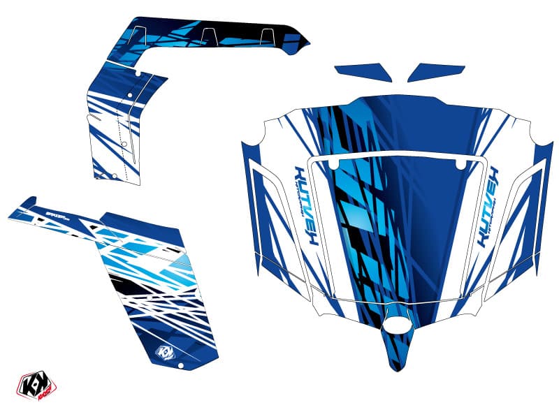 kit graphique ssv cf moto z force 800 eraser bleu | CF Moto | Kutvek - View 2