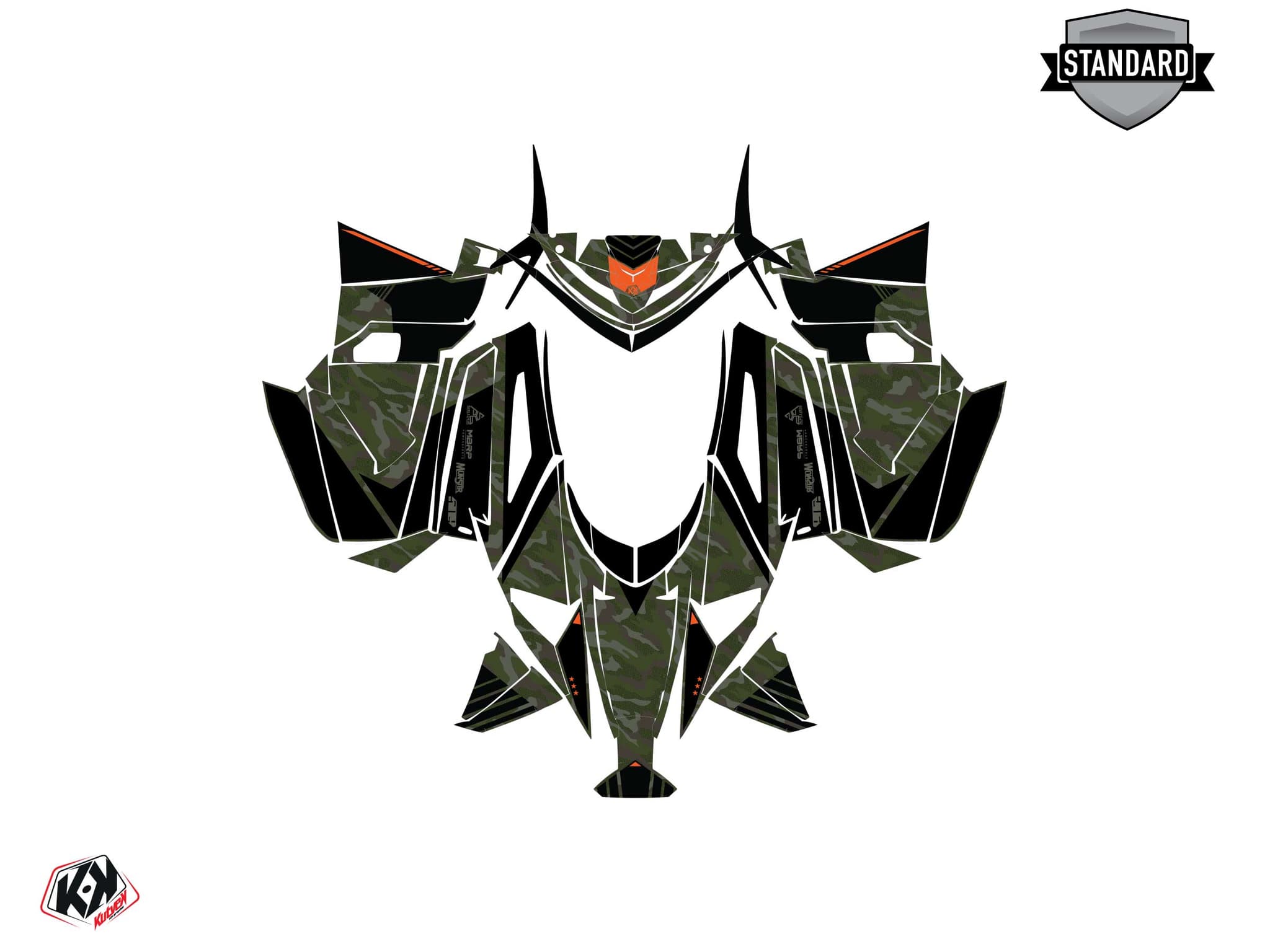 Kit graphique Motoneige ARCTIC CAT BLAST M LTD 4000 FACEOFF Kaki | Arctic Cat | Kutvek - View 2