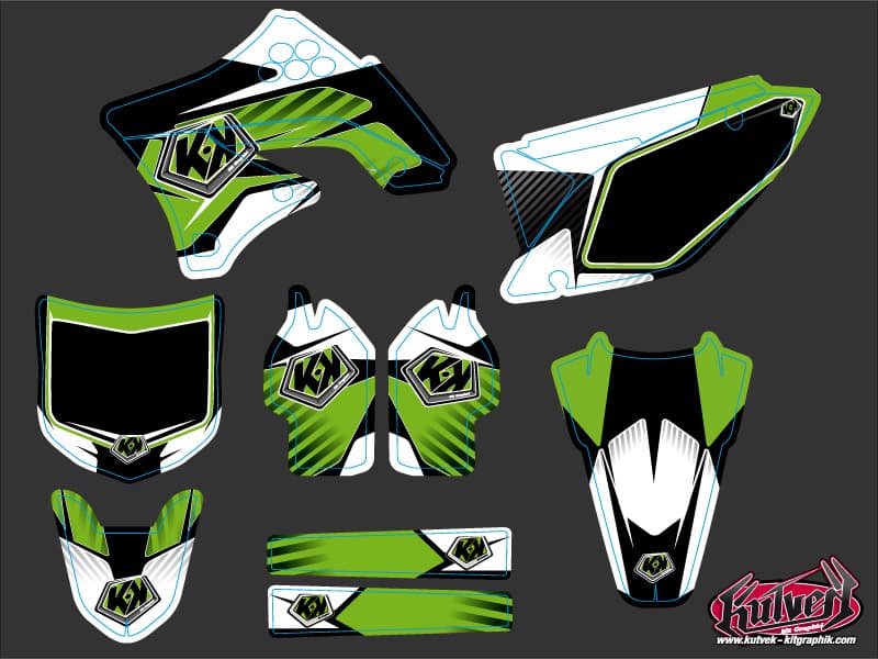 kit graphique motocross kawasaki kx 250 f factory | Kawasaki | Kutvek - View 2