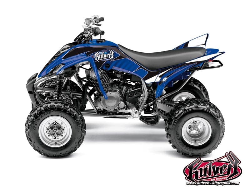 atv yamaha raptor 350 factory blue  graphic kit 