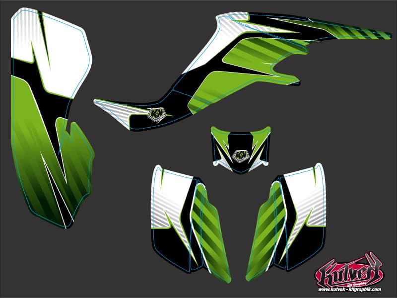 Kit graphique Quad Factory Kawasaki 400 KFX | Kawasaki | Kutvek - View 2