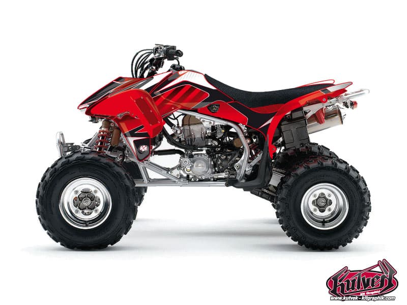 kit graphique quad honda trx 450 r kick factory   