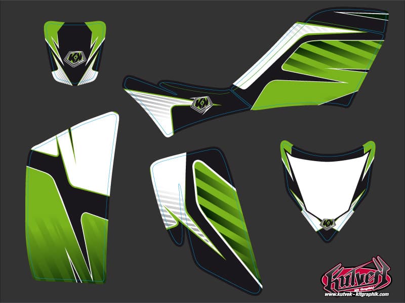 kit graphique quad kawasaki kfx 700 factory | Kawasaki | Kutvek - View 2