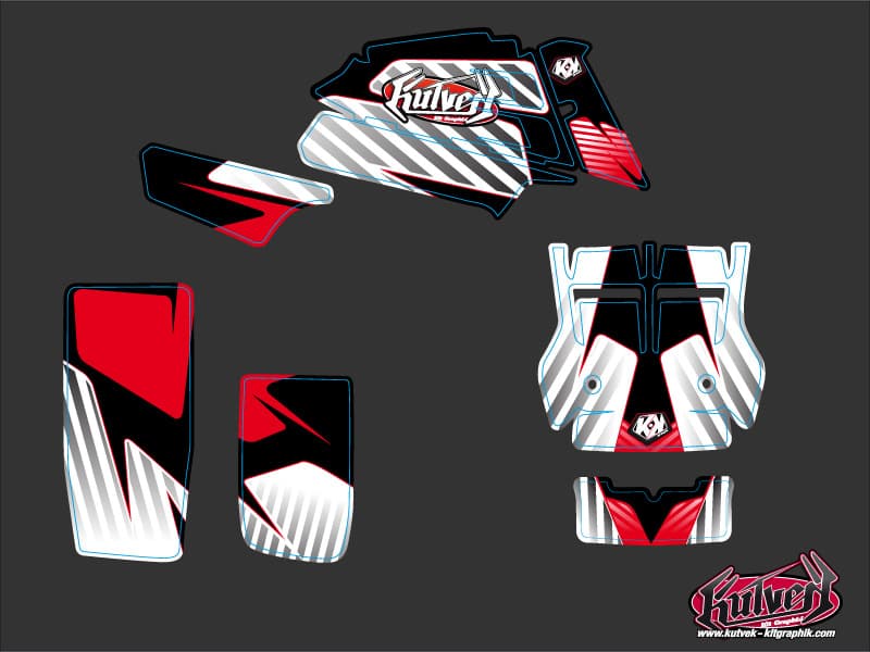 Kit graphique Quad Factory Yamaha Banshee Rouge | Yamaha | Kutvek - View 2