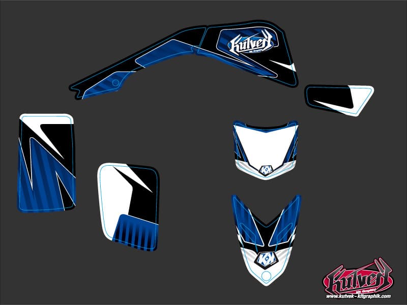 Kit graphique Quad Factory Yamaha Blaster Bleu | Yamaha | Kutvek - View 2