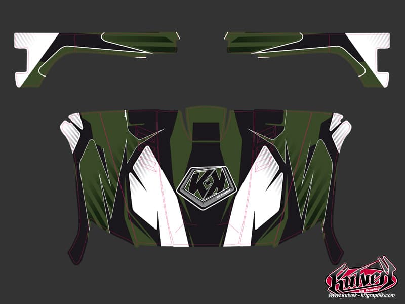 kit graphique ssv yamaha rhino factory vert | Yamaha | Kutvek - View 2