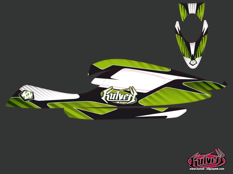 Kawasaki SXR 800 Jet-Ski Factory Graphic Kit | Kawasaki | Kutvek - View 2