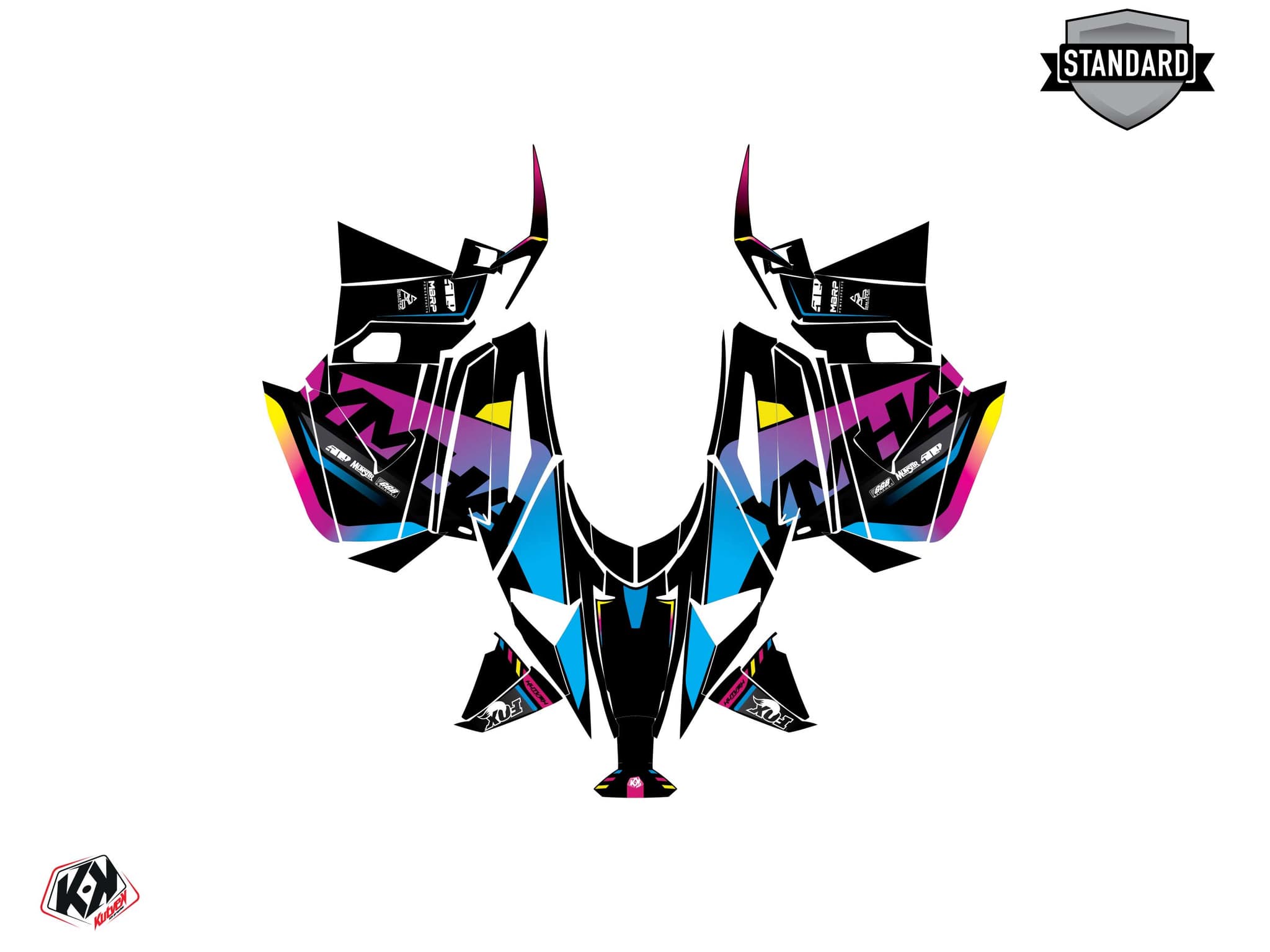snowmobile yamaha apex fade colors  graphic kit | Yamaha | Kutvek - View 2