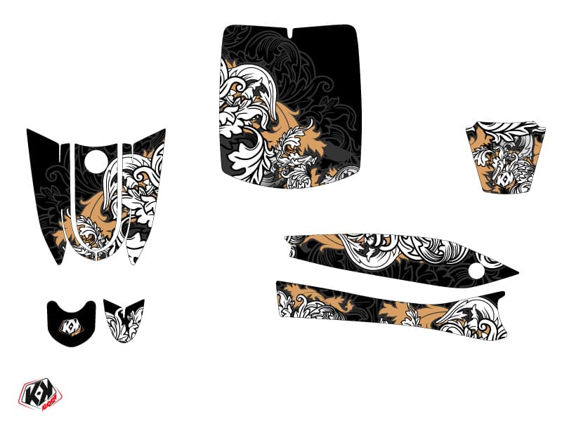 Scooter Fashion Yamaha Eco-3 Gold Graphic Kit | Yamaha | Kutvek - View 2
