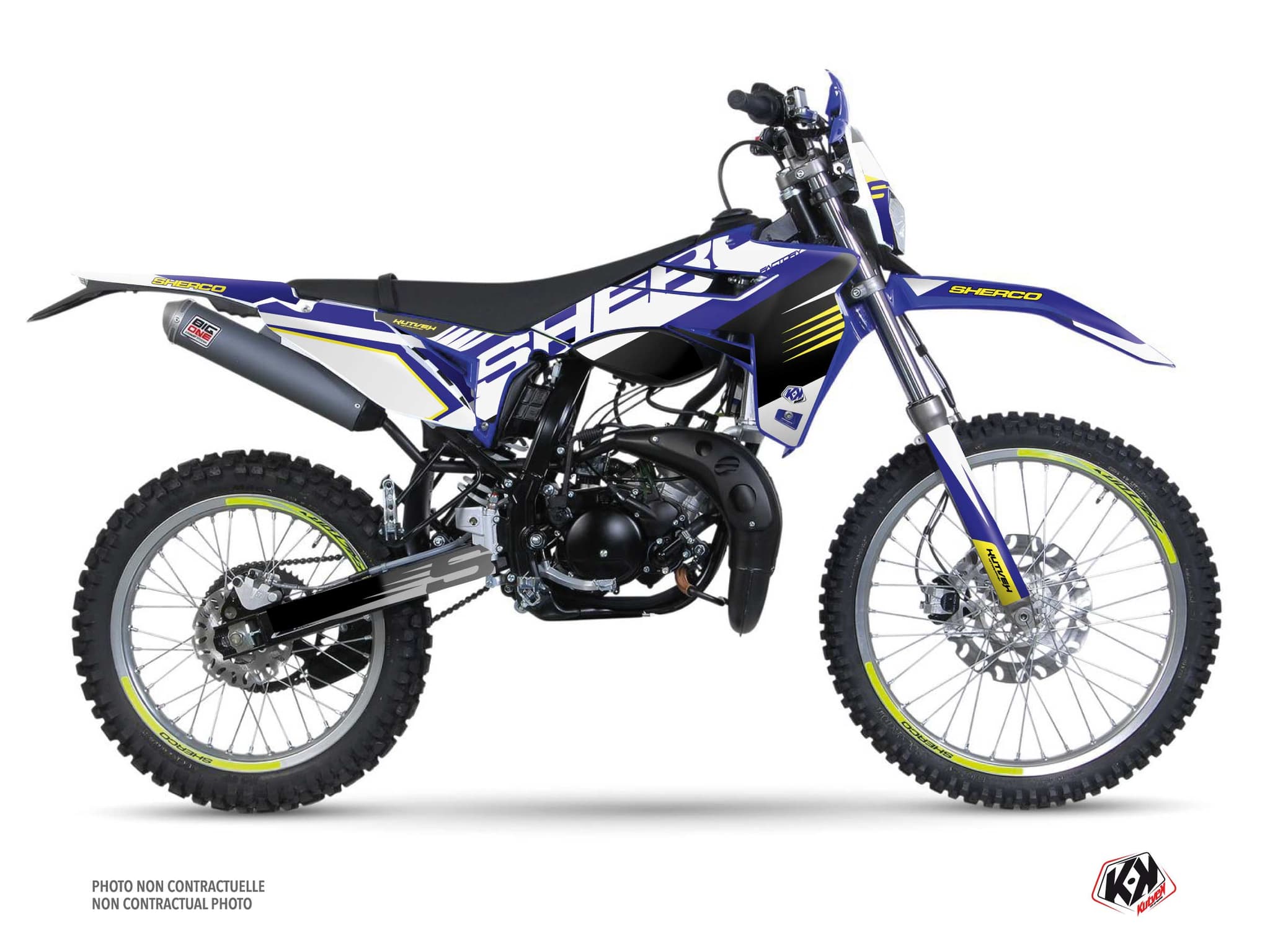 deko-set 50cc fast sherco se 50 blau