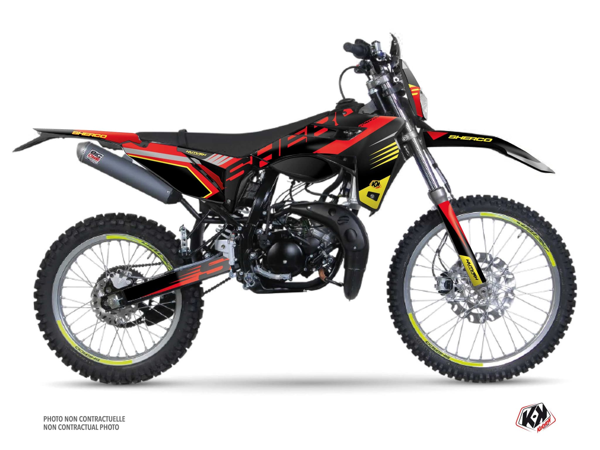 deko-set 50cc fast sherco se 50 rot