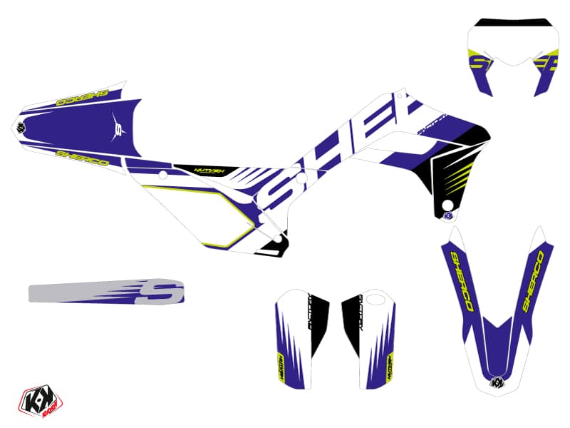 deko-set moto-cross sherco se 125 factory fast blau | Sherco | Kutvek - View 2