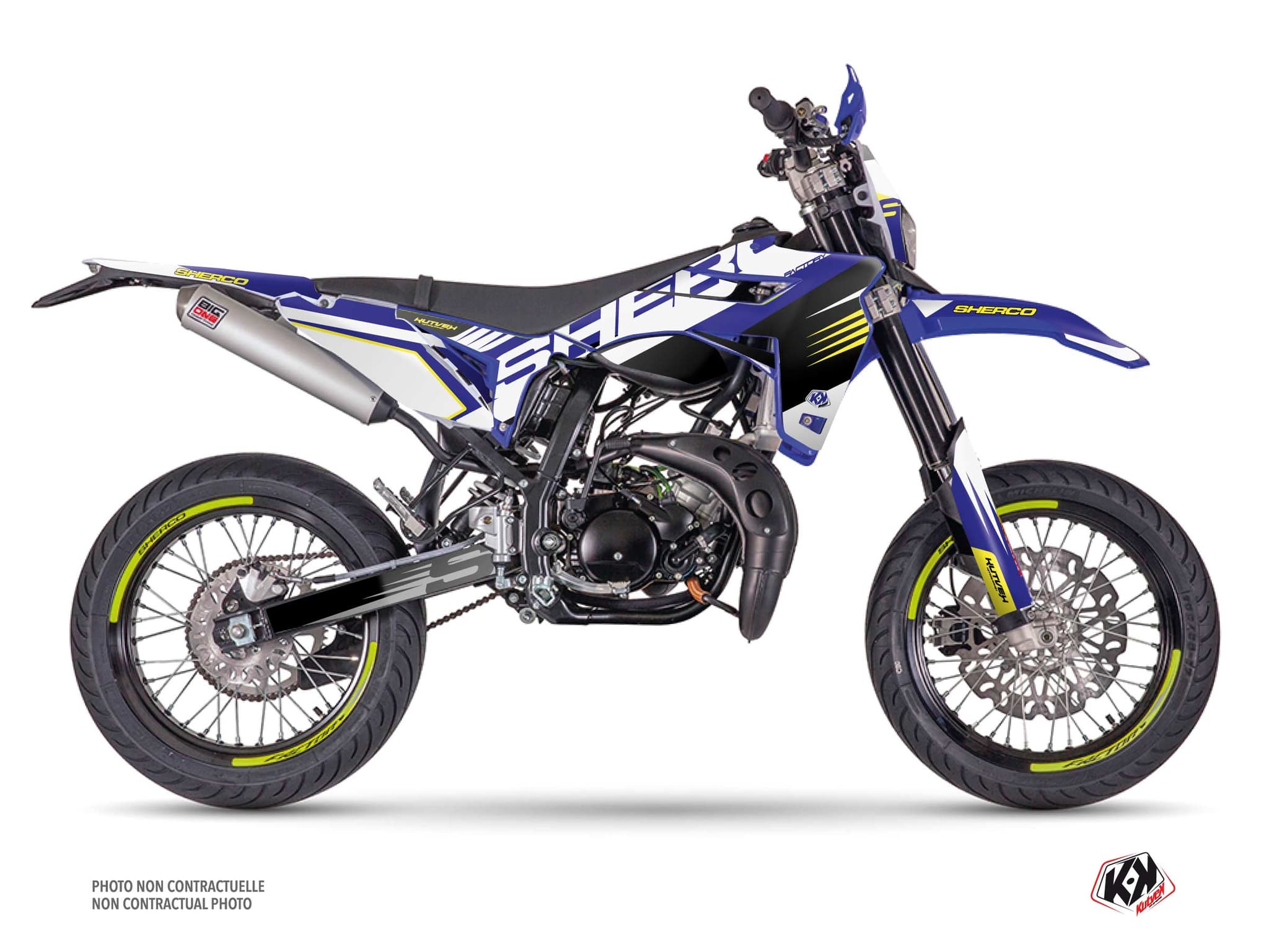 deko-set 50 ccm sherco sm rs fast blau 