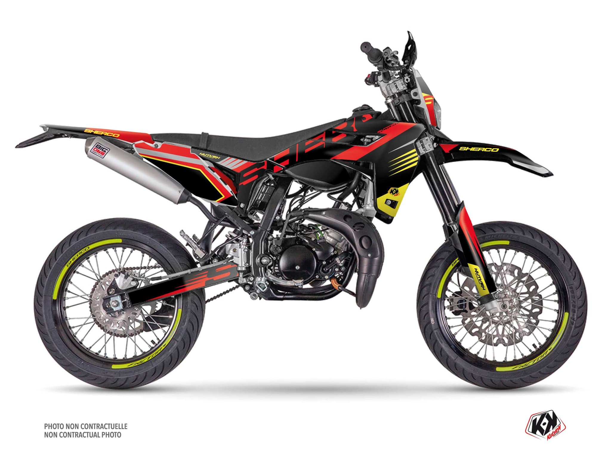 deko-set 50 ccm sherco sm rs fast rot 
