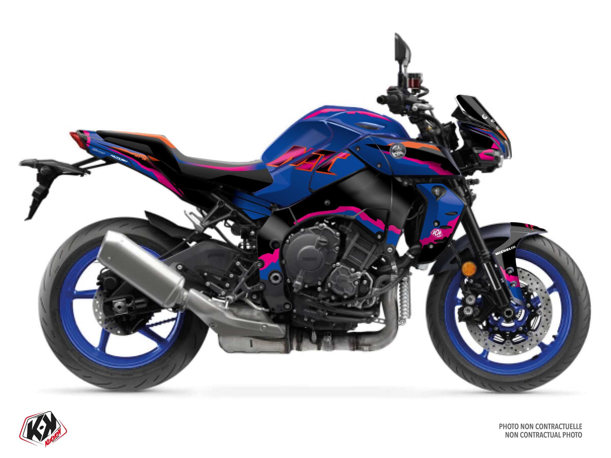 kit graphique moto yamaha mt 10 fifty bleu  
