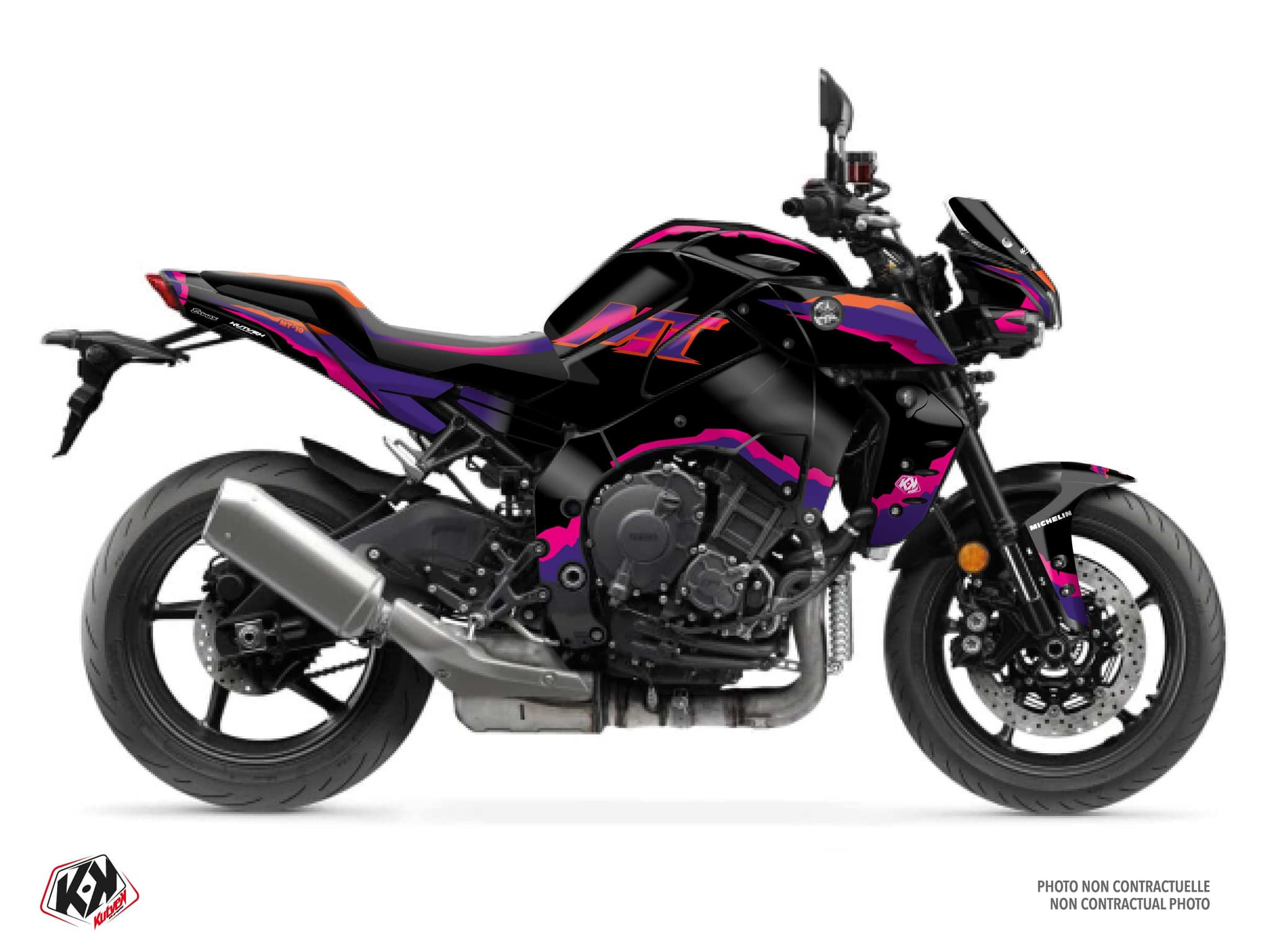 kit graphique moto yamaha mt 10 fifty noir  