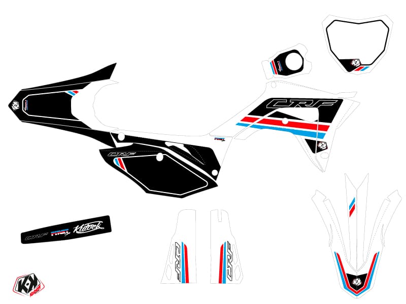 Honda 250 CRF Dirt Bike First Graphic Kit White | Honda | Kutvek - View 2