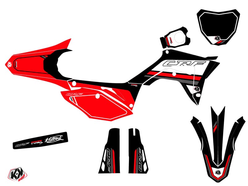 Honda 250 CRF Dirt Bike First Graphic Kit Black | Honda | Kutvek - View 2