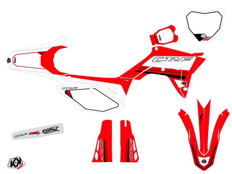 Honda 250 CRF Dirt Bike First Graphic Kit Red | Honda | Kutvek - View 2