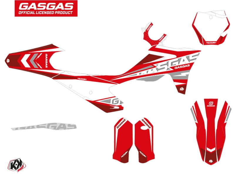 kit graphique motocross gasgas ex 300 flash rouge | GASGAS | Kutvek - View 2
