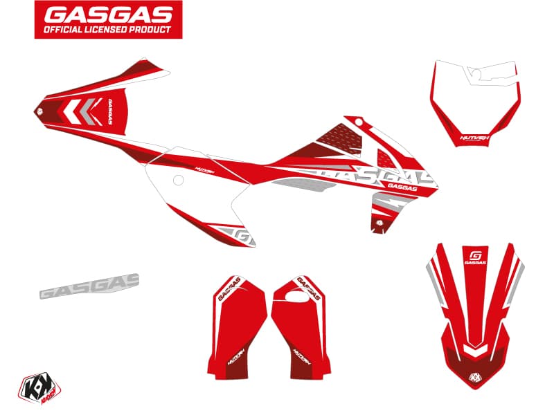 deko-set moto-cross flash gasgas mc 50 rot | GASGAS | Kutvek - View 2