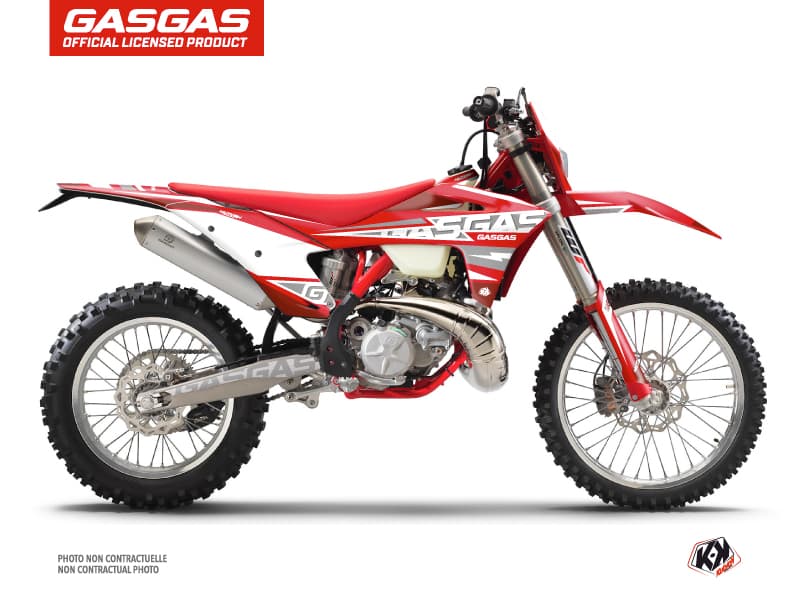 kit graphique motocross gasgas ec flash rouge  