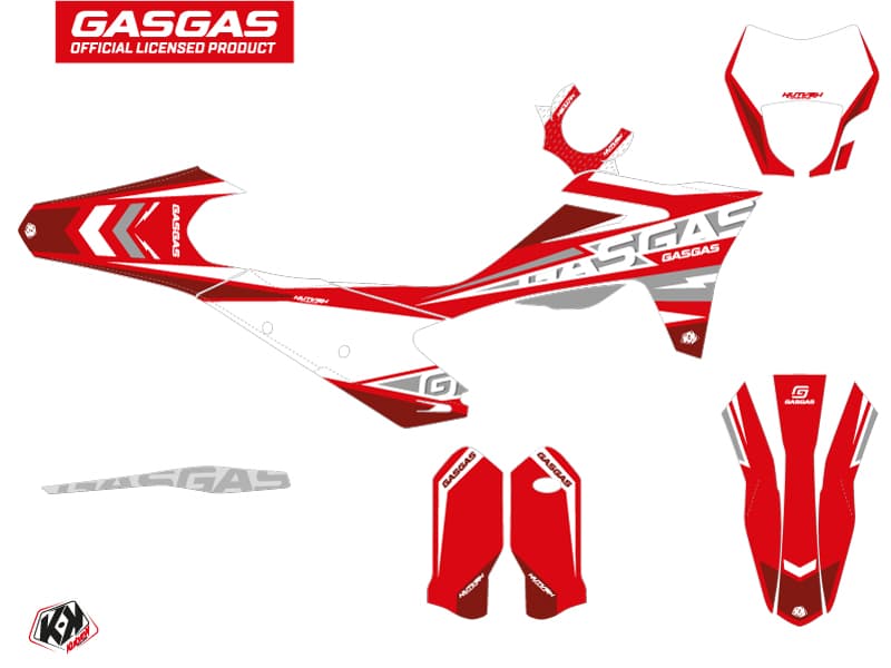 kit graphique motocross gasgas ec flash rouge | GASGAS | Kutvek - View 2