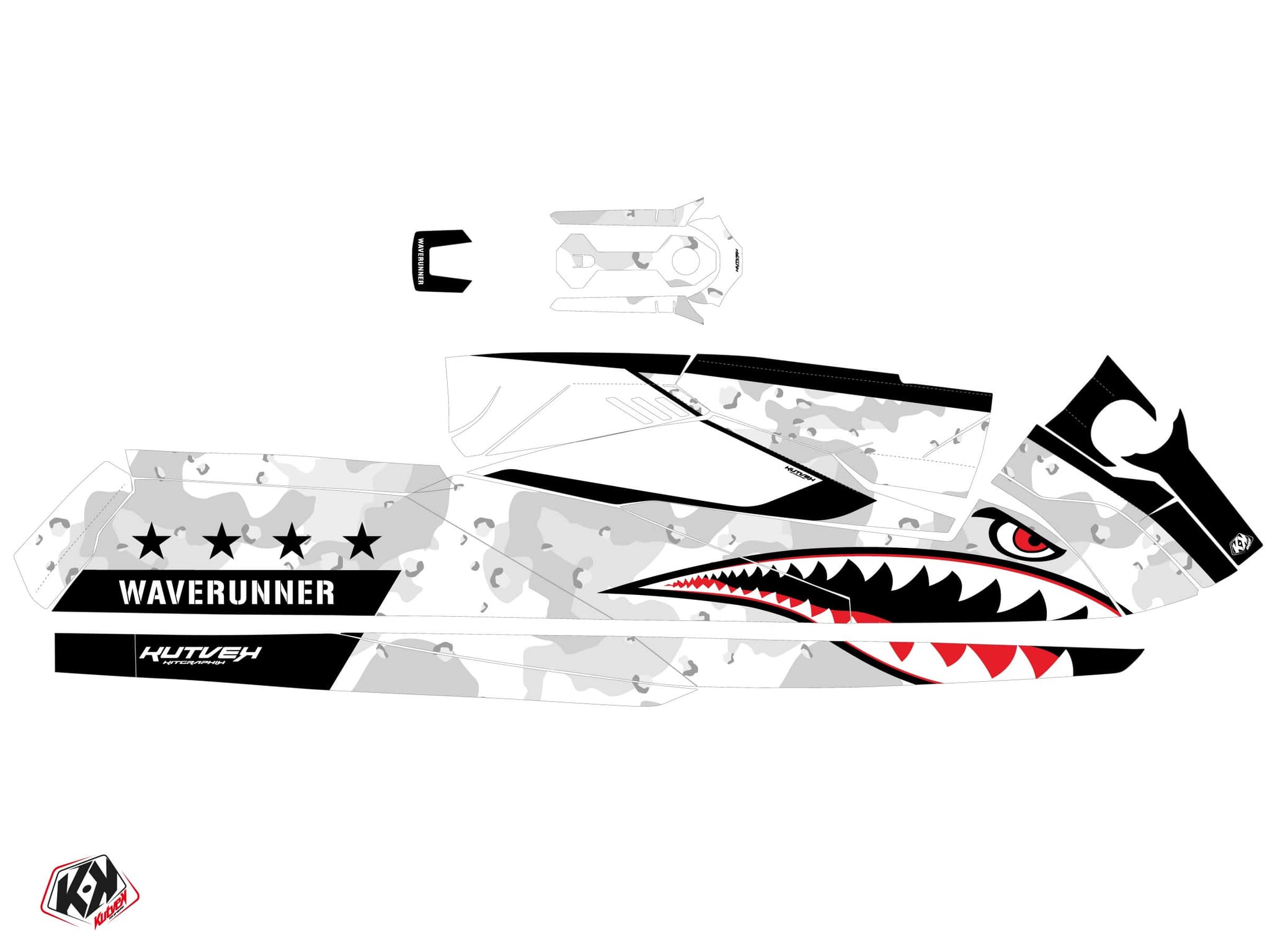 deko-set waverunner yamaha superjet fleet weiß | Yamaha | Kutvek - View 2