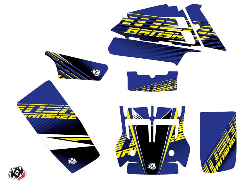 kit graphique quad yamaha banshee flow jaune | Yamaha | Kutvek - View 2