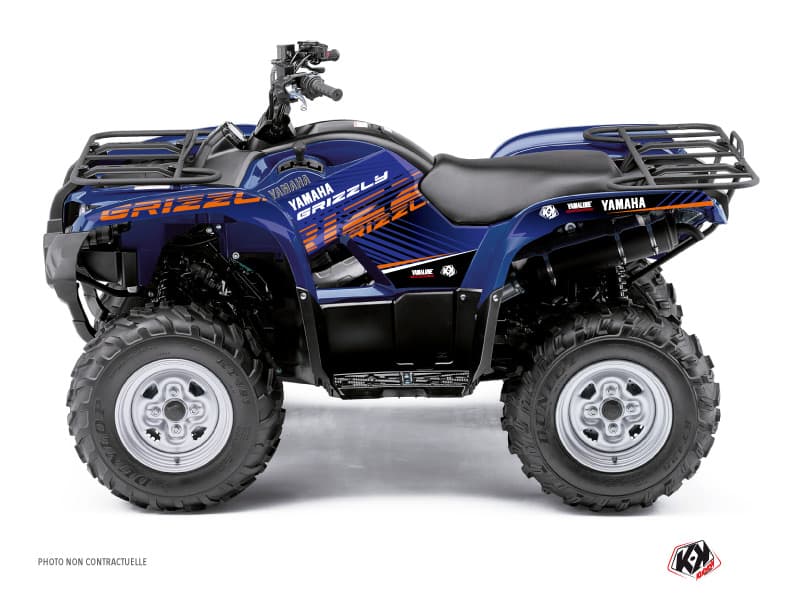 kit graphique quad flow yamaha 350 grizzly orange