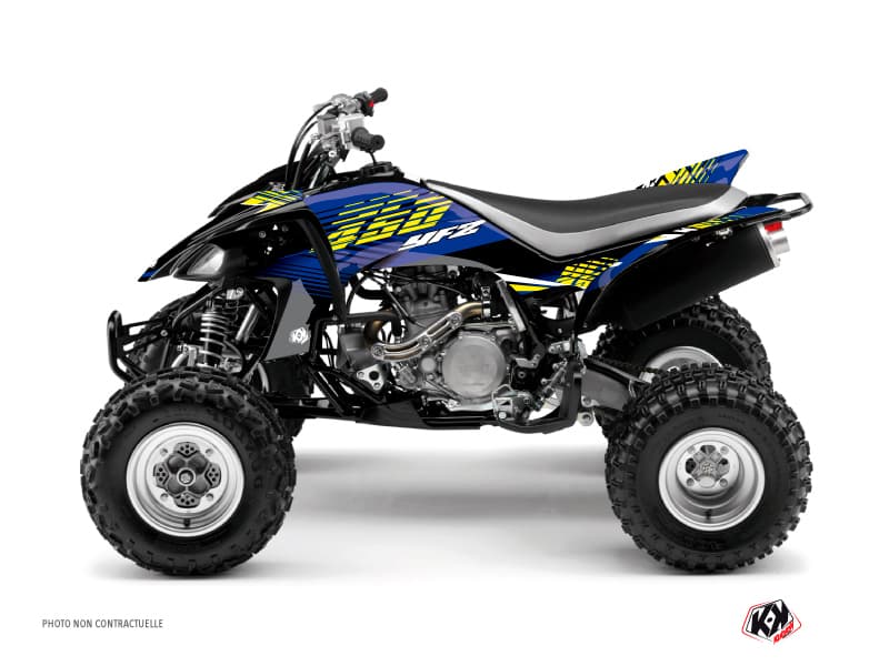 kit graphique quad yamaha yfz 450 flow jaune | Yamaha | Kutvek