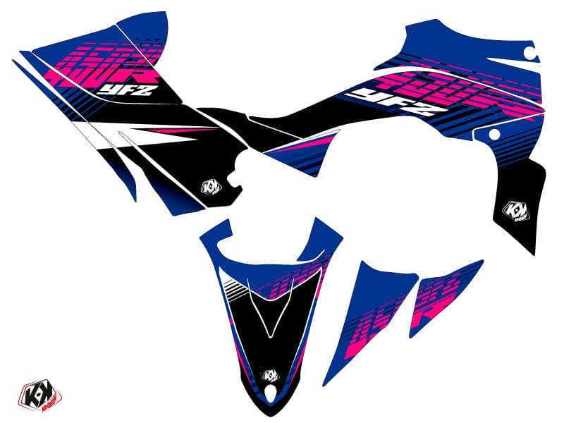 Yamaha 450 YFZ R ATV Flow Graphic Kit Pink | Yamaha | Kutvek - View 2