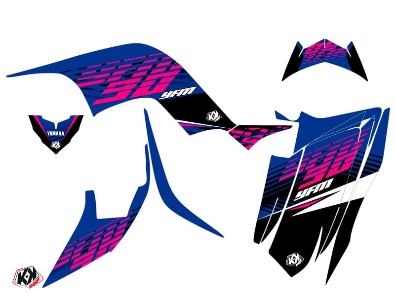 Kit graphique Quad Flow Yamaha 90 Raptor Rose | Yamaha | Kutvek - View 2