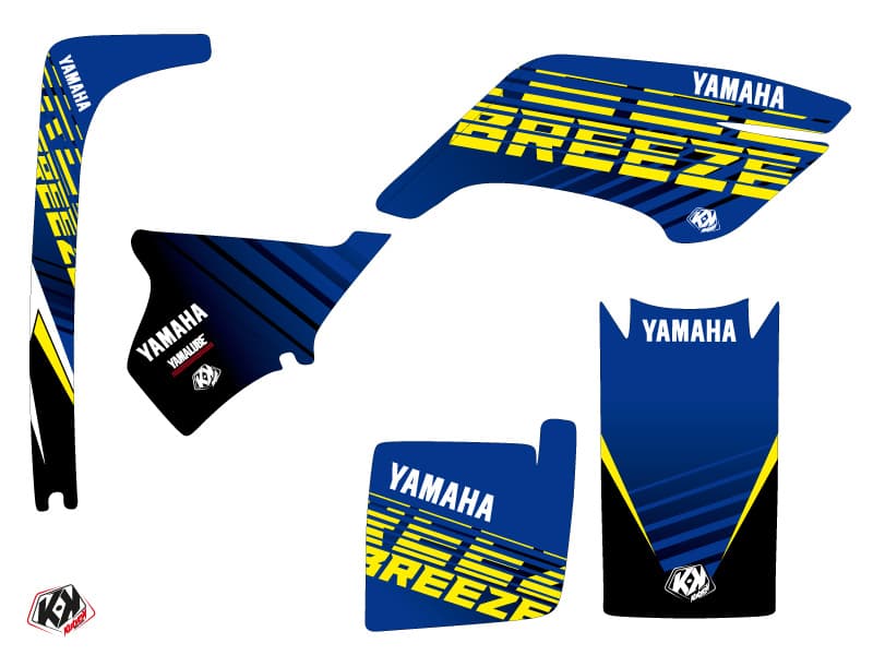 kit graphique quad flow yamaha breeze jaune | Yamaha | Kutvek - View 2