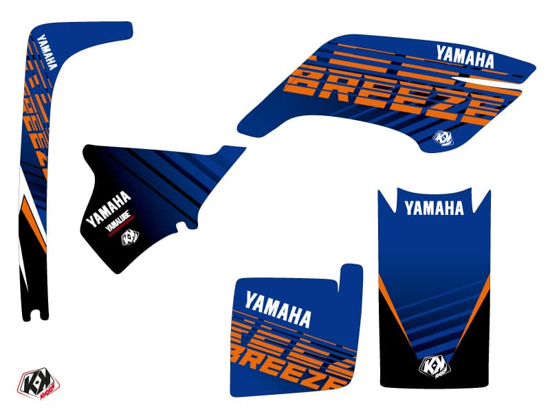 kit graphique quad flow yamaha breeze orange | Yamaha | Kutvek - View 2